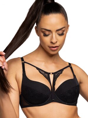 Biustonosz push up Biustonosz Push-up Model 3731/11 Melody Black - Mat