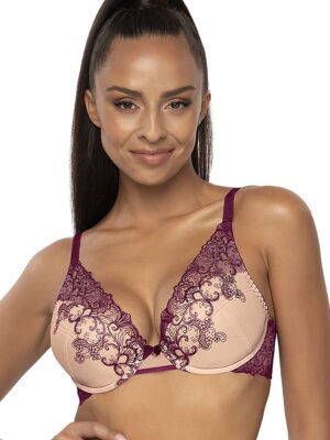 Biustonosz push up Biustonosz Push-up Model Maureen M-3808/11/1 Beige/Violet - Mat