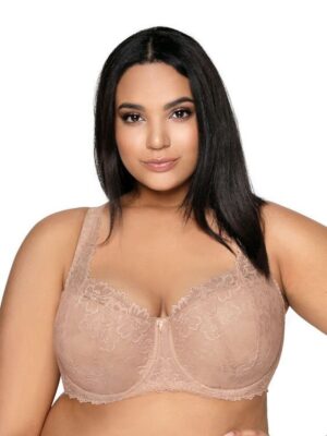 Biustonosz push up Biustonosz Usztywniany Model Carmela Big M-053/22 Beige - Mat