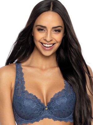 Biustonosz push up Biustonosz Usztywniany Model Carmela M-053/22 Szafir - Mat