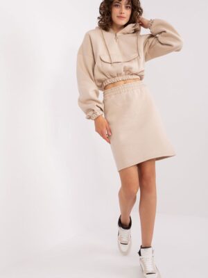 Spódnica Komplet Model EM-KMPL-705.25 Beige - Ex Moda