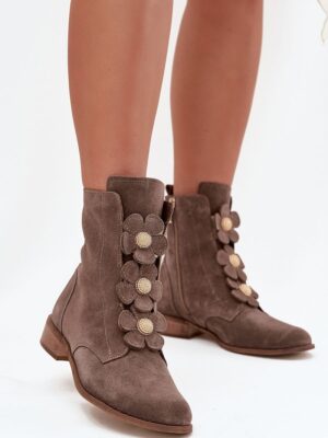 Botki Model Zazoo 3085 Dark Beige - Step in style