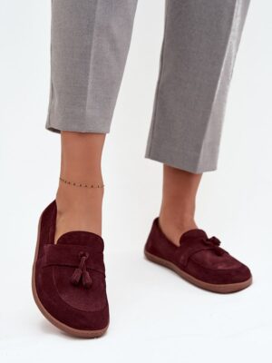 Mokasyny Model Zazoo 322 Bordo - Step in style