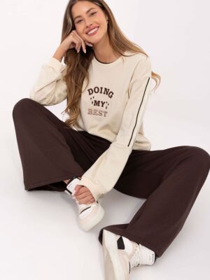 Spodnie Dresowe Model RV-DR-A613.69 Dark Brown - Relevance