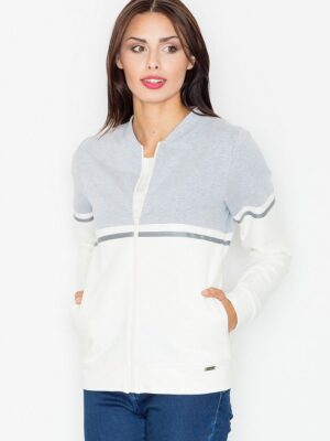 Bluza Damska Model M512 Ecru/Grey - Figl