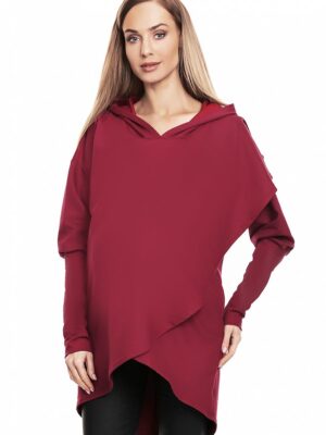 Bluza Ciążowa Model 0146 Bordo - PeeKaBoo