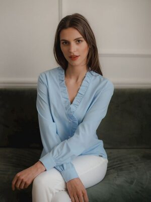 Bluzka Model L077 Blue - Lenitif