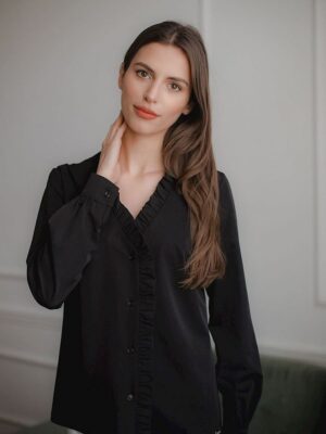 Bluzka Model L077 Black - Lenitif