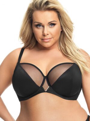 Biustonosz Soft Model Vicky K564 Black - Gorsenia Lingerie