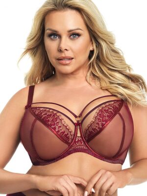 Biustonosz Soft Model Paradise K496 Bordo - Gorsenia Lingerie