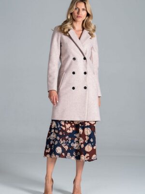 Płaszcz Model M832 Pink Melange - Figl