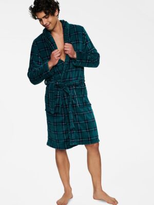 Szlafrok Męski Model Trip -77X Green/Navy - Henderson