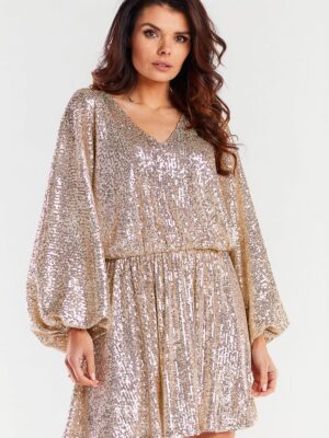 Sukienka Model A485 Beige - awama