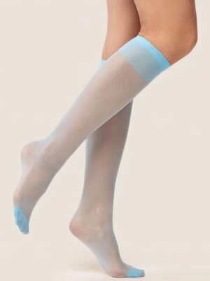 Podkolanówki Model 500 Bezuciskowe 15 Blue - Gabriella