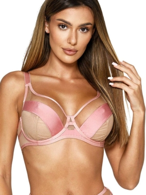 Biustonosz Soft Różowy biustonosz miękki soft Lou II SC-959 - Kinga