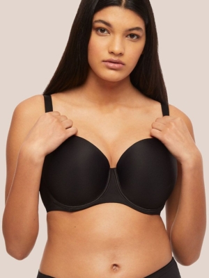 Biustonosz push up Biustonosz Usztywniany Model Heidi BC-861 Black - Kinga